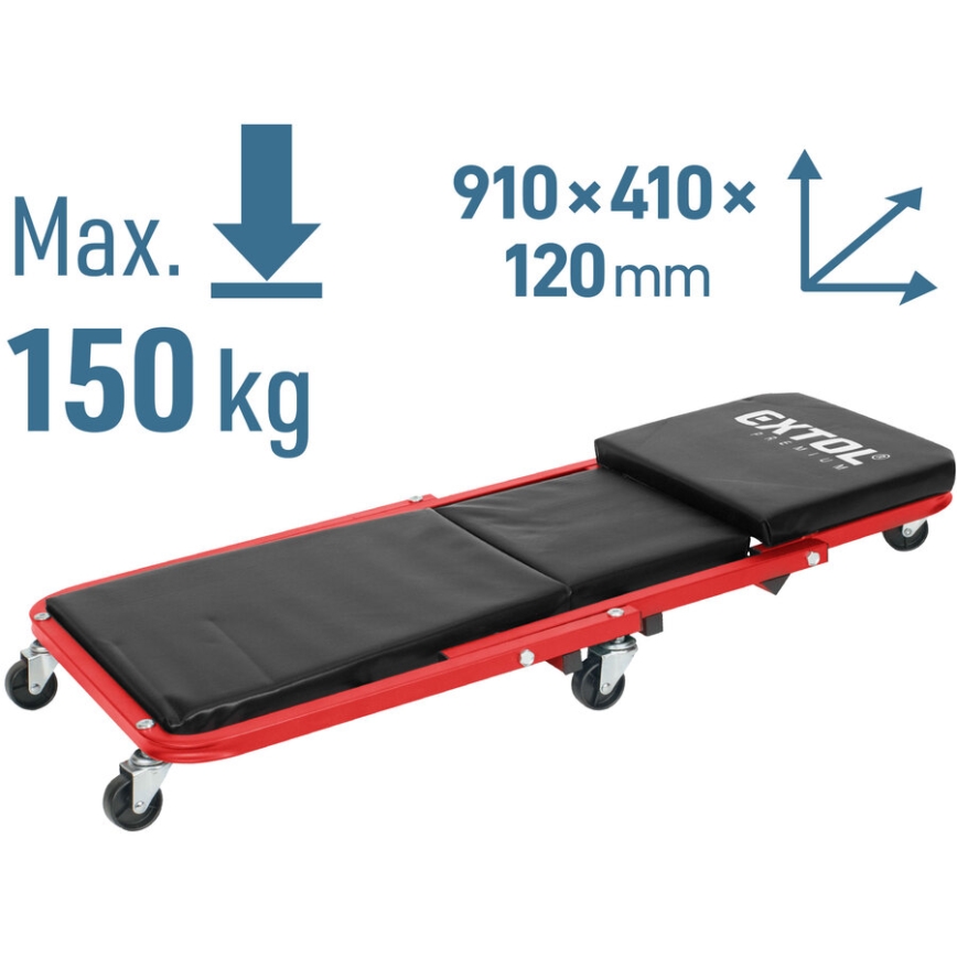 Extol Premium - montavimo gultas ant ratukų / kėdutė 2 viename