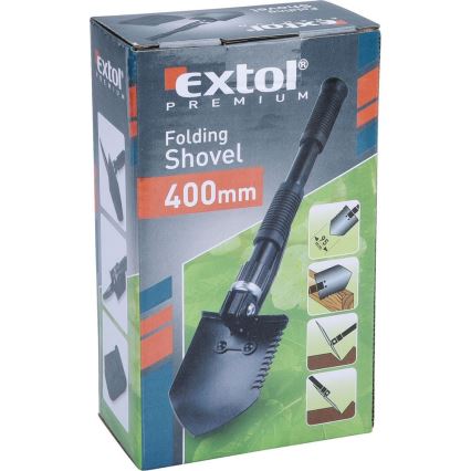 Extol Premium - Sulankstomas mažas kastuvas su kapliu 40 cm