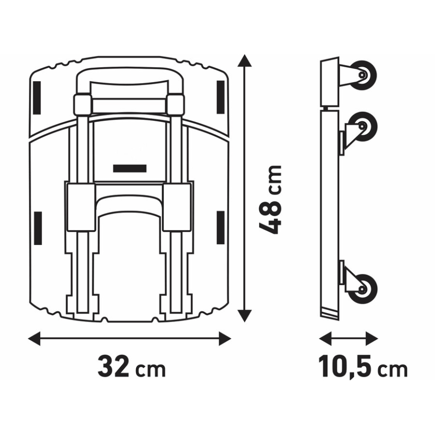 Extol Premium - Sulankstomas vežimėlis