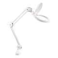 Extol - reguliuojama LED stalinė lempa su lupa LED/10W/230V balta