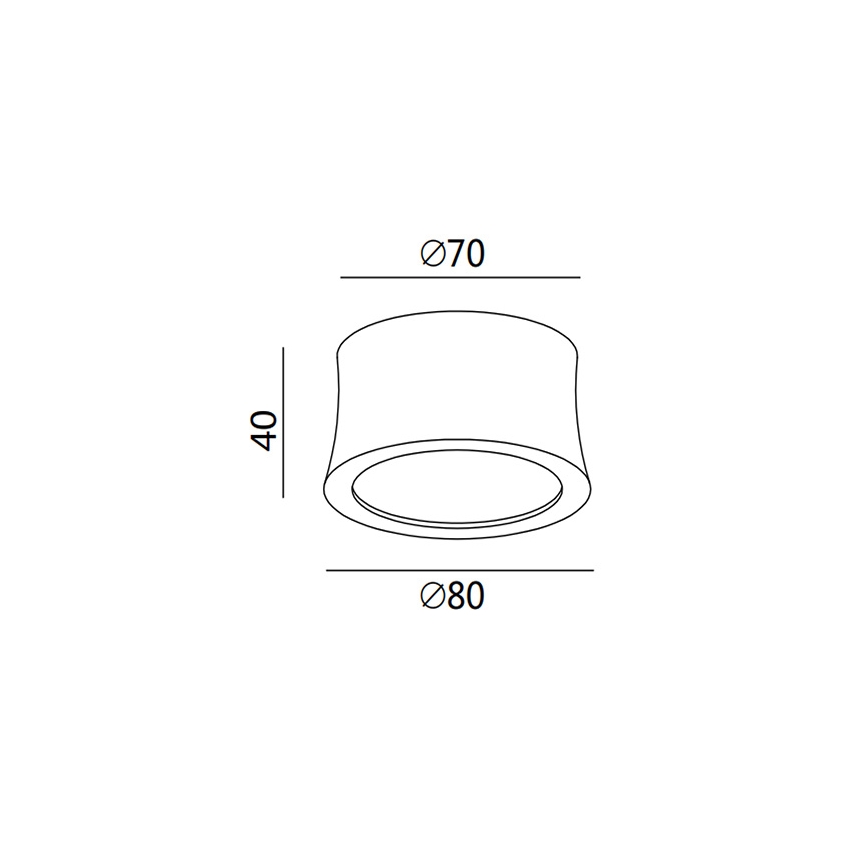 Fabas 3440/71/102 - LED taškinis šviestuvas PONZA LED/7W/230V