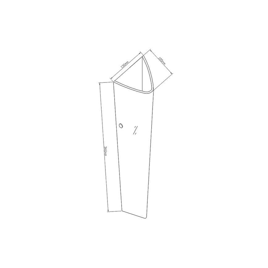 Fabas Luce 2523-21-102 - Sieninis šviestuvas DEDALO 1xE27/75W/230V balta