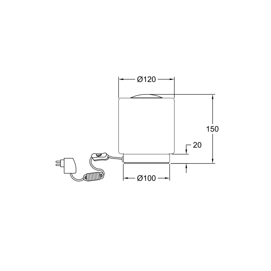 Fabas Luce 3257-30-178 - LED reguliuojama stalinė lempa SIMI LED/8W/230V matinio chromo