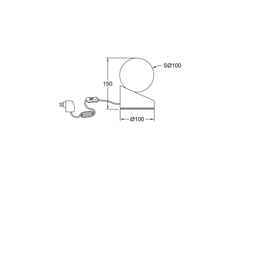 Fabas Luce 3360-30-102 - LED Jutiklinis pritemdomas stalinis šviestuvas GRAVITY LED/5W/230V balta