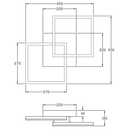 Fabas Luce 3394-22-225 - LED Pritemdomas lubinis šviestuvas BARD LED/39W/230V 3000K auksas