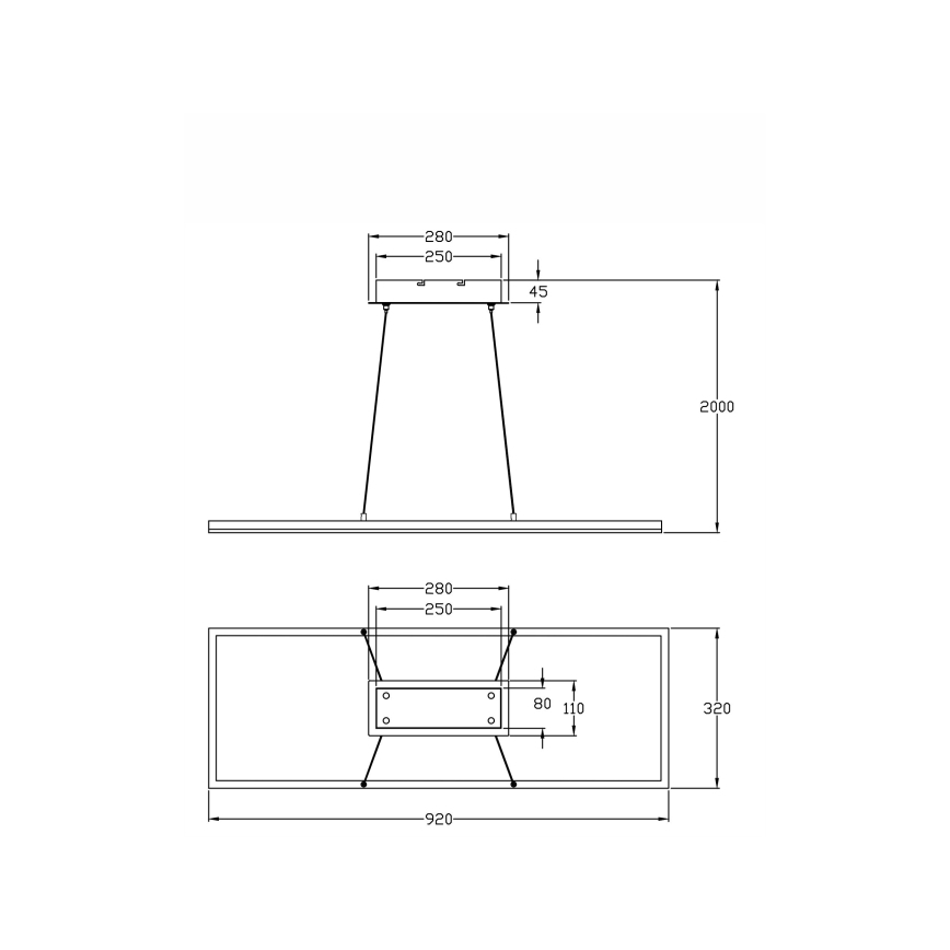 Fabas Luce 3394-45-102 - LED Reguliuojamas pakabinamas sietynas BARD LED/52W/230V 3000K balta