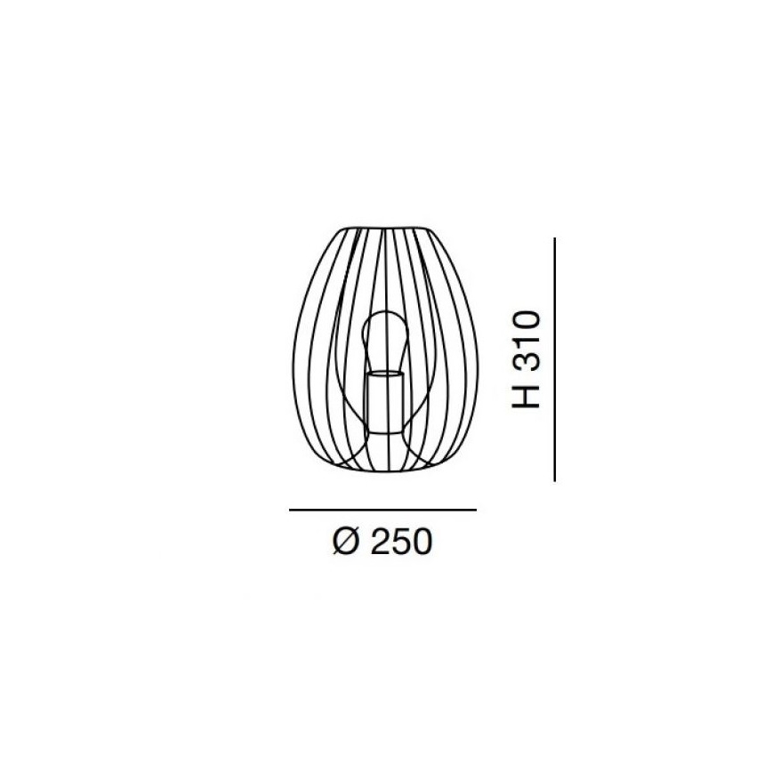 Fabas Luce 3677-34-102 - Stalinė lempa CAMP 1xE27/40W/230V balta