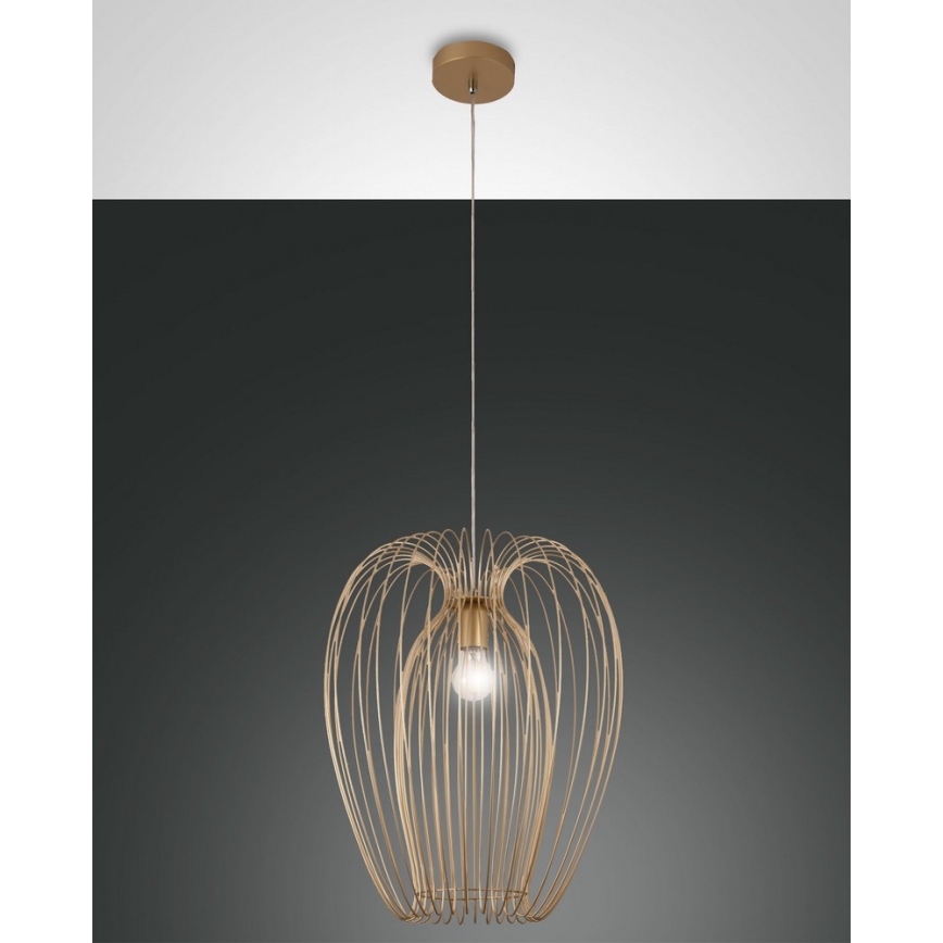 Fabas Luce 3677-45-225 - Pakabinamas sietynas CAMP 1xE27/40W/230V aukso