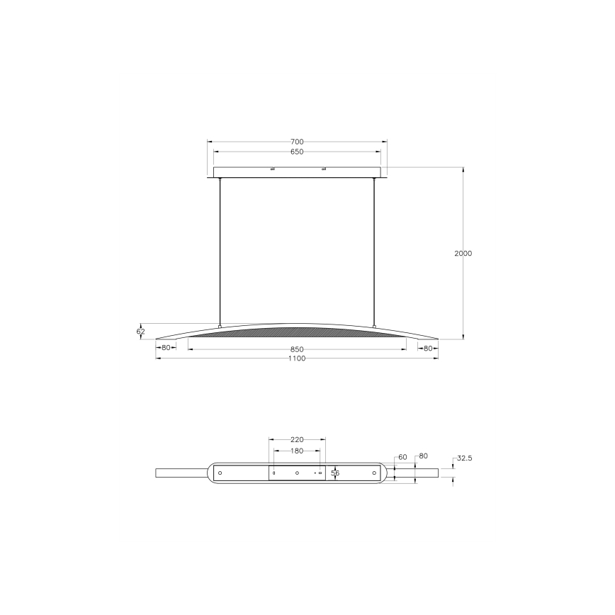 Fabas Luce 3697-40-102 - LED Reguliuojamas pakabinamas sietynas CORDOBA LED/36W/230V balta/medis