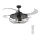 FANAWAY 212920 - LED lubinis ventiliatorius INDUSTRI 3xE27/4W/230V juodas + nuotolinis valdymas