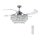 FANAWAY 212923 - LED Lubinis ventiliatorius VEIL 6xE14/4,5W/230V blizgus chromas + nuotolinis valdymas