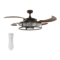 FANAWAY 212925 - LED lubinis ventiliatorius CLASSIC 3xE27/4W/230V ruda + DO