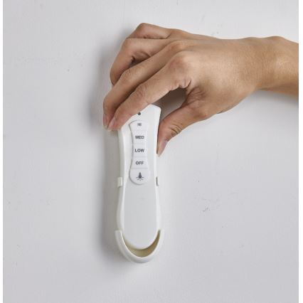FANAWAY 212982 - Lubinis ventiliatorius EVORA 2xE27/20W/230V blizgus chromas + nuotolinio valdymo pultas