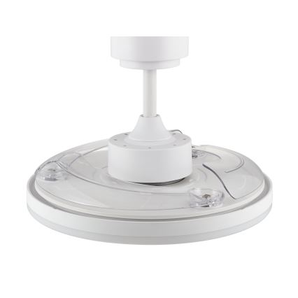 FANAWAY 21612949 - LED reguliuojamas lubų ventiliatorius STROLL LED/30W/230V 2700/3500/5000K skersmuo 106 cm baltas/skaidrus + nuotolinio valdymo pultas