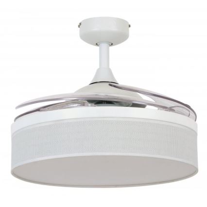 FANAWAY 511030 - LED lubinis ventiliatorius FRASER 3xE27/20W/230V baltas + nuotolinis valdymas