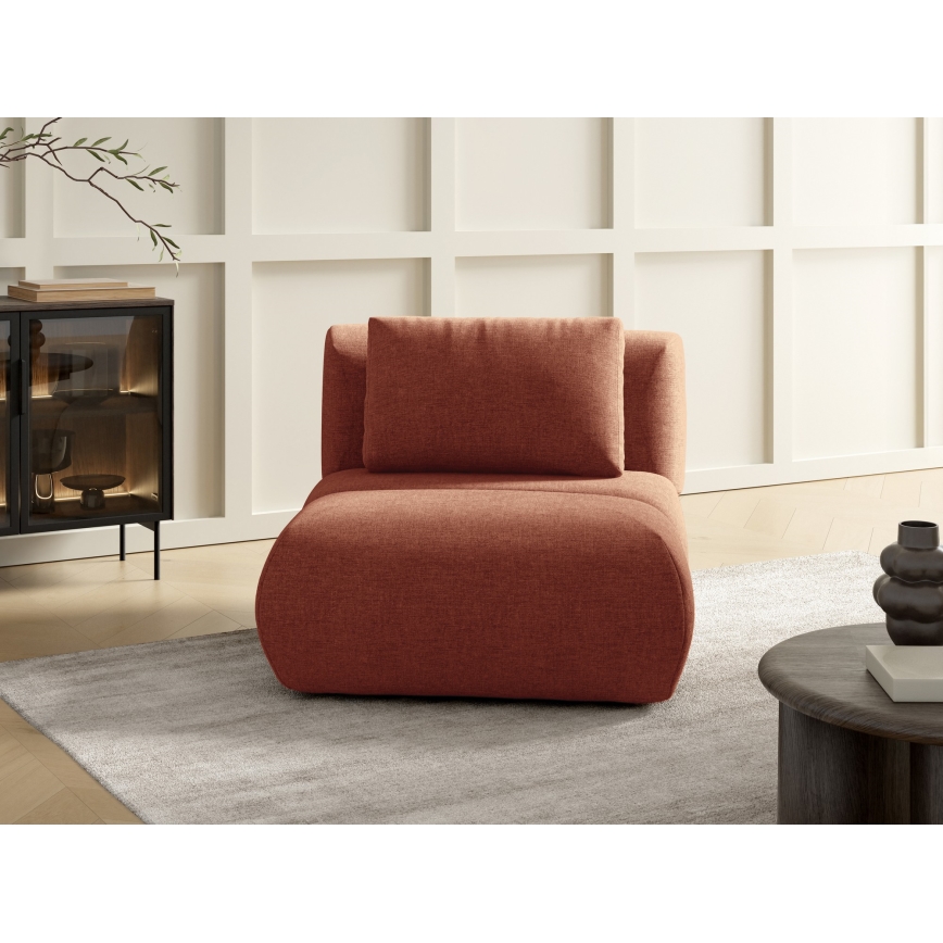 FANO fotelis rudos spalvos