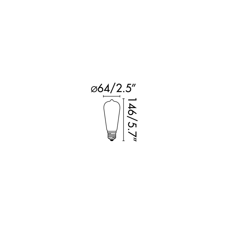 FARO 17428 - LED elektros lemputė FILAMENT E27/4W/230V 2200K