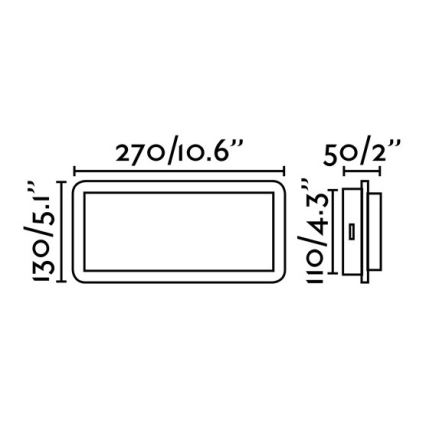 FARO 20061 - LED Sieninis šviestuvas MOOD 2xLED/3W/230V