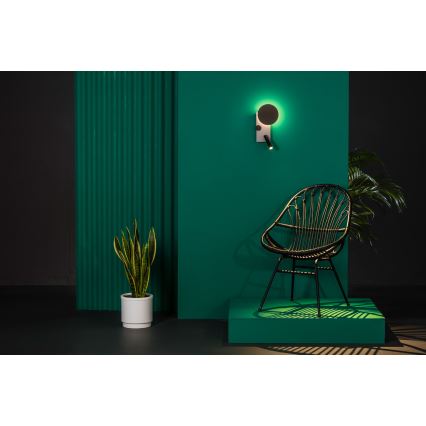 FARO 20066 - LED Pritemdoma maža sieninė lempa KLEE LED/10W/230V + LED/3W kairė