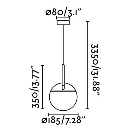 FARO 28210 - Pakabinamas sietynas MINE 1xE27/40W/230V