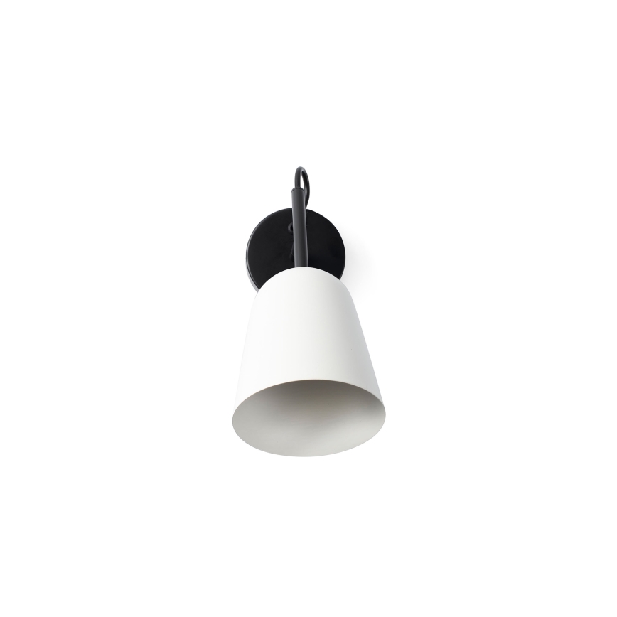 FARO 28258 - Sieninis šviestuvas STUDIO 1xE14/8W/230V balta/juoda