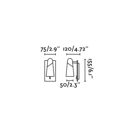 FARO 29040 - LED sieninis akcentinis šviestuvas LAO LED/4W/230V baltas