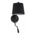 FARO 29330 - LED sieninis šviestuvas BERNI 1xE27/20W/230V + LED/3W