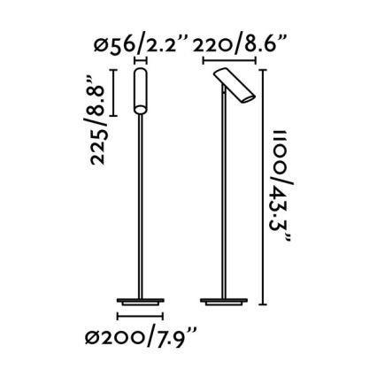 FARO 29883 - Toršeras LINK 1xGU10/11W/230V baltas