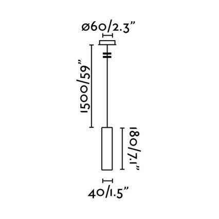 FARO 29894 - LED Pakabinamas sietynas ORA LED/4W/230V baltas