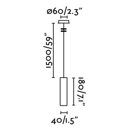 FARO 29895 - LED Pakabinamas sietynas ORA LED/4W/230V juodas