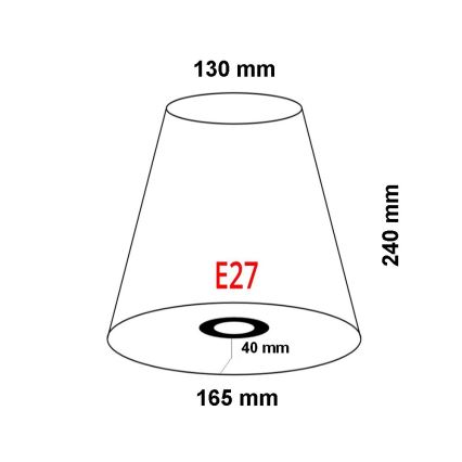 FARO 2P0311 - Šviestuvo gaubtas sieniniam šviestuvui REM E27 diametras 165 mm smėlio spalva