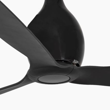 FARO 32030 - Lubinis ventiliatorius MINI ETERFAN juoda diametras 128 cm + nuotolinio valdymo pultas