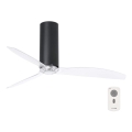 FARO 32036 - Lubinis ventiliatorius TUBE FAN juodas/skaidrus, skersmuo 128 cm + nuotolinio valdymo pultas