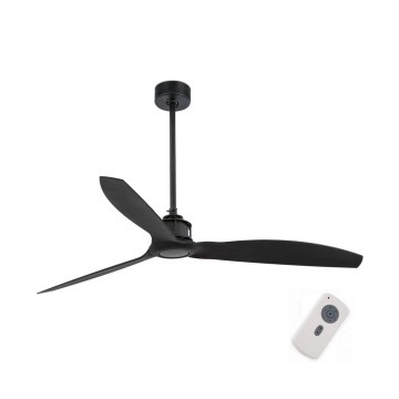 FARO 32100 - Lubinis ventiliatorius JUST FAN d. 128 cm juodas + nuotolinio valdymo pultas