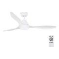 FARO 33346 - LED lubinis ventiliatorius POLARIS LED/18W/230V baltas skersmuo 132 cm + nuotolinio valdymo pultas