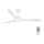 FARO 33346 - LED lubinis ventiliatorius POLARIS LED/18W/230V baltas skersmuo 132 cm + nuotolinio valdymo pultas