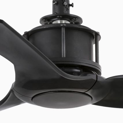 FARO 33424WT - Lubinis ventiliatorius JUST FAN S, skersmuo 81 cm, juodas, Tuya Wi‑Fi + nuotolinio valdymo pultas