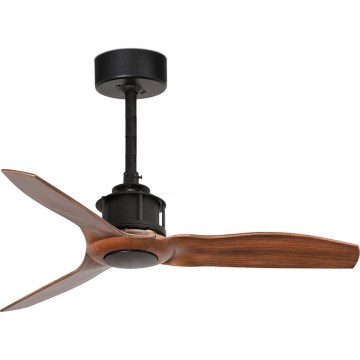 FARO 33425WT - Lubų ventiliatorius JUST FAN S skersmuo 81 cm ruda/juoda Wi-Fi Tuya + nuotolinis pultelis