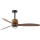 FARO 334351N - reguliuojamas LED lubinis ventiliatorius WEAVER M LED/16W/230V skersmuo 128 cm ruda/juoda + nuotolinis valdymas