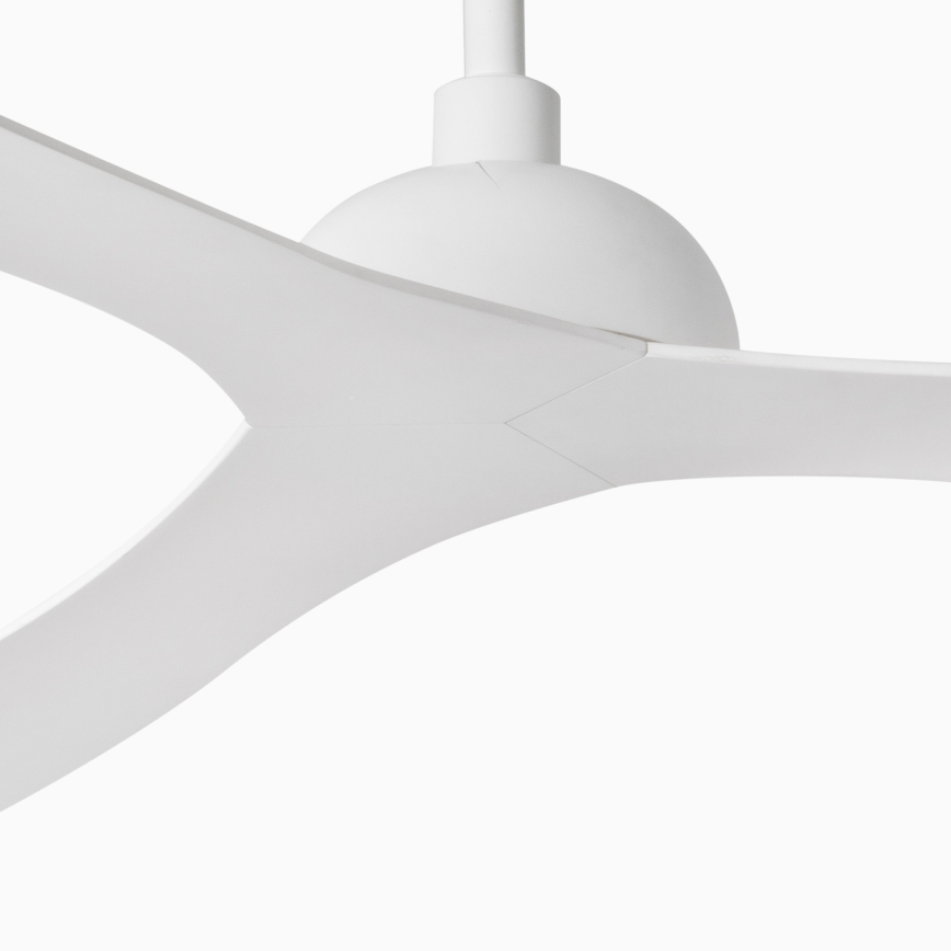 FARO 33446WT - Lubinis ventiliatorius GOTLAND L balta diametras 132 cm Wi-Fi Tuya + nuotolinio valdymo pultas