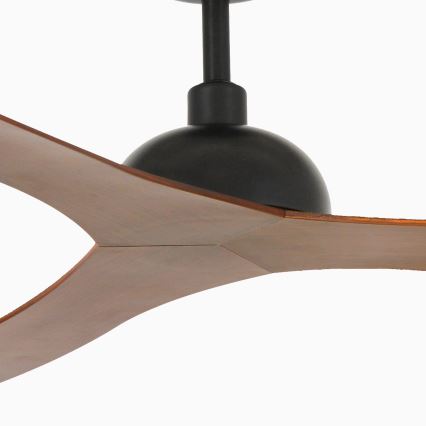 FARO 33447WT - Lubinis ventiliatorius GOTLAND L ruda/juoda diametras 132 cm Wi-Fi Tuya + nuotolinio valdymo pultas