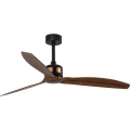 FARO 33451WT - lubų ventiliatorius COPPER FAN M, skersmuo 128 cm, rudas/juodas, Tuya Wi‑Fi + nuotolinis valdymas