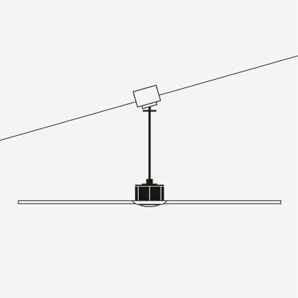 FARO 33461A - Lubinis ventiliatorius ANDROS XL balta + nuotolinio valdymo pultas