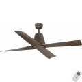 FARO 33490 - Lubinis ventiliatorius TYPHOON IP44 rudas + nuotolinio valdymo pultas