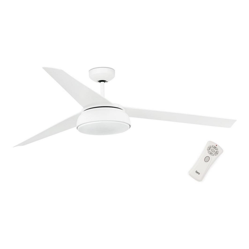 FARO 33549 - LED Reguliuojamas lubinis ventiliatorius VULCANO LED/25W/230V baltas + VP