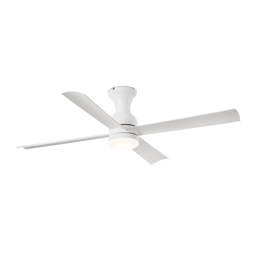 FARO 33756 - LED lubinis ventiliatorius FRASER LED/16W/230V balta + nuotolinio valdymo pultas