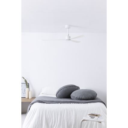 FARO 33760WT - Lubinis ventiliatorius AMELIA L balta diametras 132 cm Wi-Fi Tuya + nuotolinio valdymo pultas