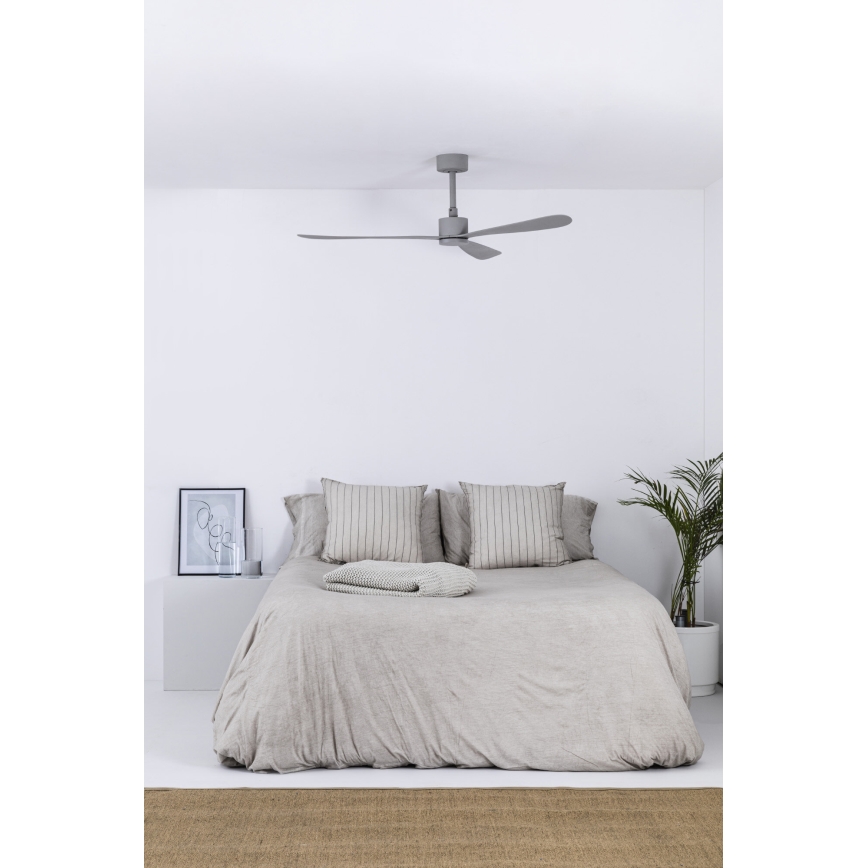 FARO 33762WT - Lubinis ventiliatorius AMELIA L pilka diametras 132 cm Wi-Fi Tuya + nuotolinio valdymo pultas