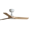 FARO 33805WT - Lubinis ventiliatorius HEYWOOD S medis/balta diametras 90 cm Wi-Fi Tuya + nuotolinio valdymo pultas