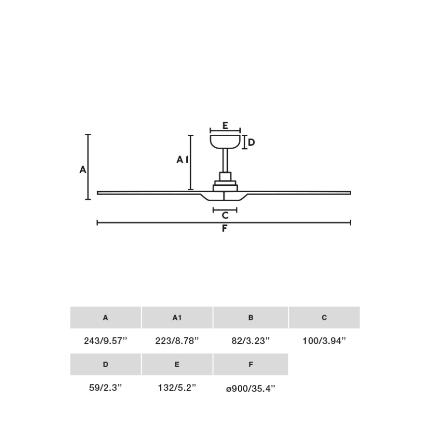FARO 33805WT - Lubinis ventiliatorius HEYWOOD S medis/balta diametras 90 cm Wi-Fi Tuya + nuotolinio valdymo pultas
